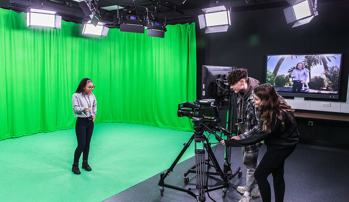 chromakey television studio